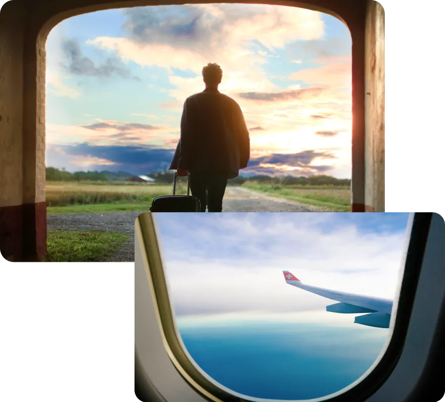 旅をイメージした画像。