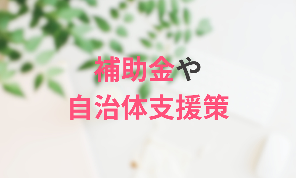 補助金や自治体支援策の探し方
