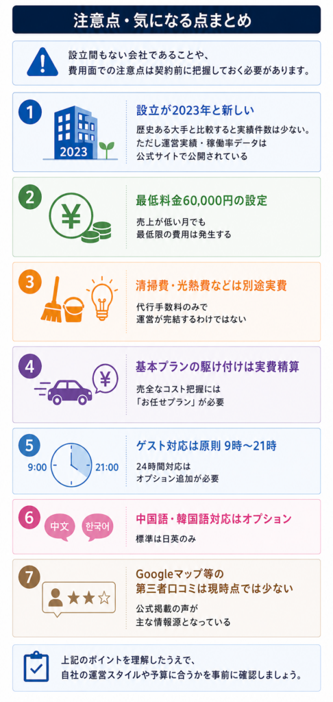 NEXSIAの注意点・気になる点